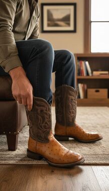 Lucchese Ostrich boots